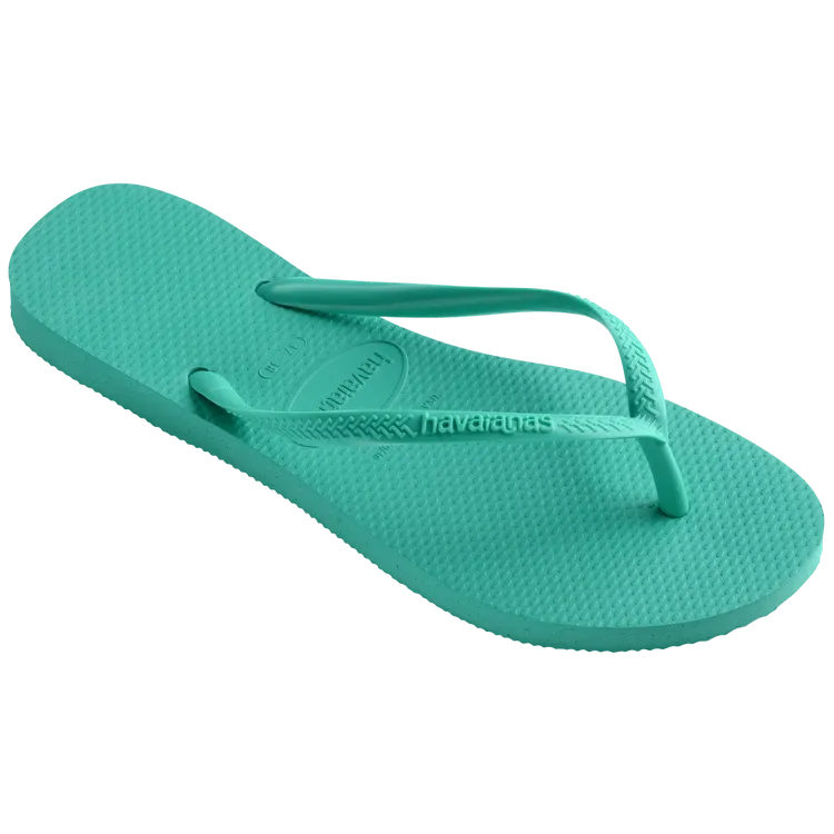 Virtual Green Slim Flip Flops|HAVAIANAS