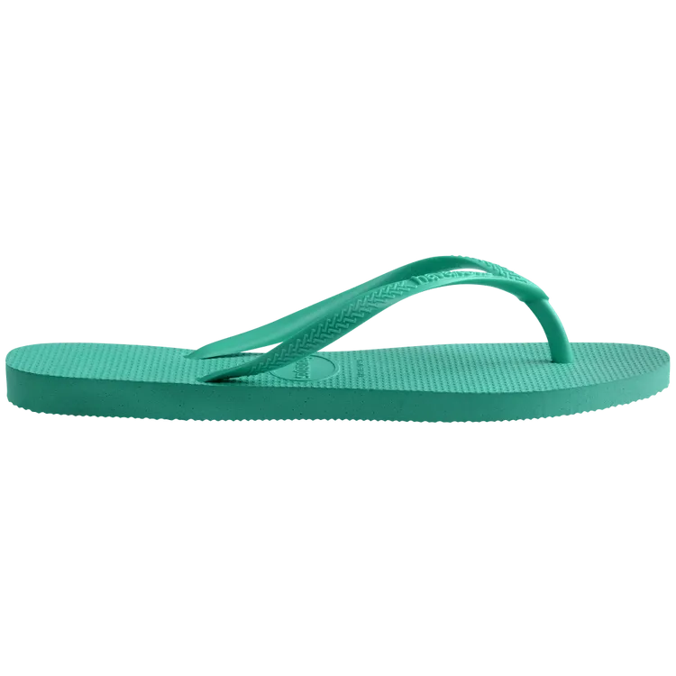 Virtual Green Slim Flip Flops|HAVAIANAS
