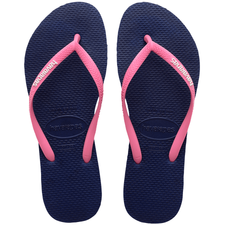 Havaianas Womens Coral Flip Flops Slim Logo Pop Up Havaianas Womens Coral Flip Flops Slim Logo Pop Up