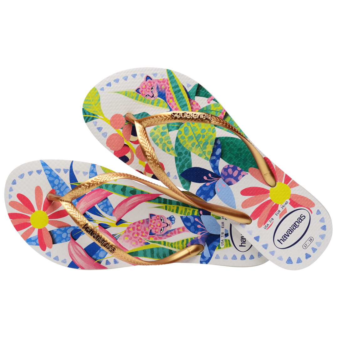 havaianas slim tropical flip flops