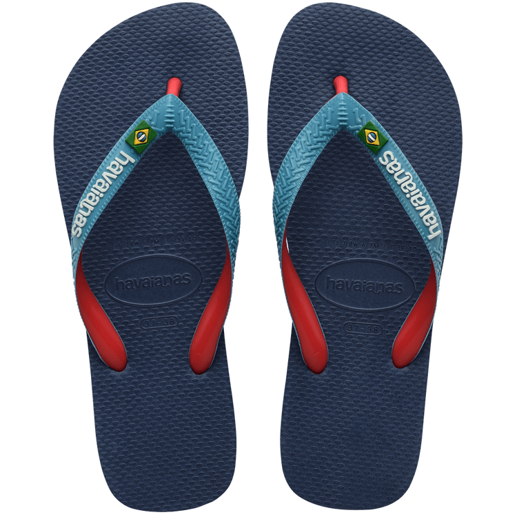 Men's Brazil Mix Deep/Sky Blue Flip Flop | Havaianas