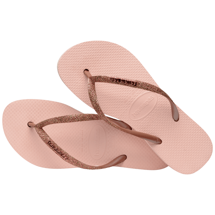 Ballet Rose Slim Flatform Sparkle Flip FlopsHAVAIANAS