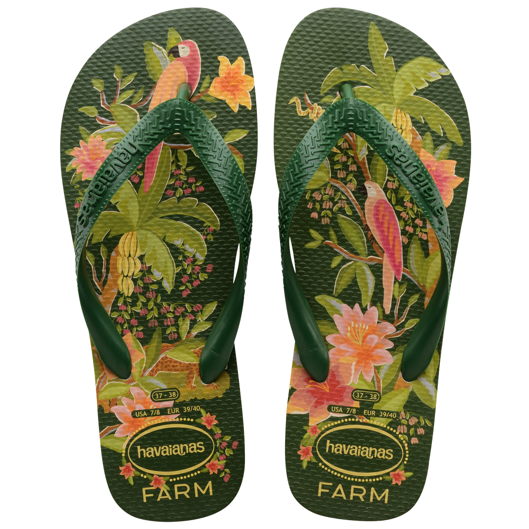 havaianas top farm tropical flip flops