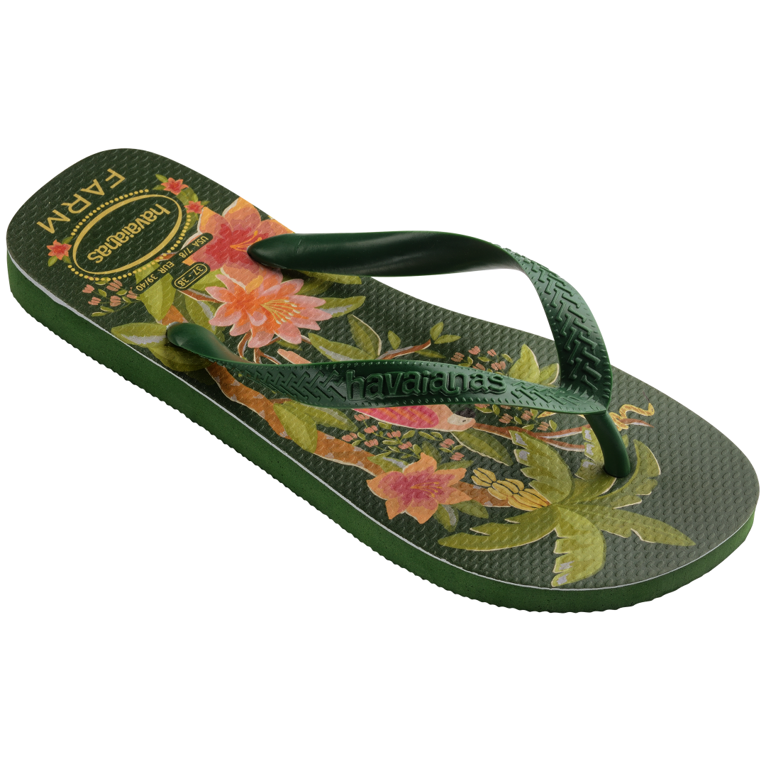 havaianas top farm tropical flip flops