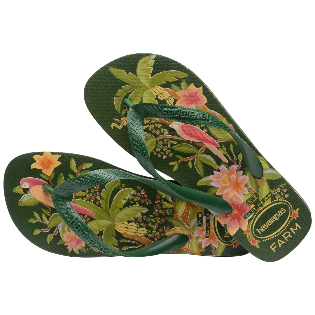 havaianas top farm tropical flip flops