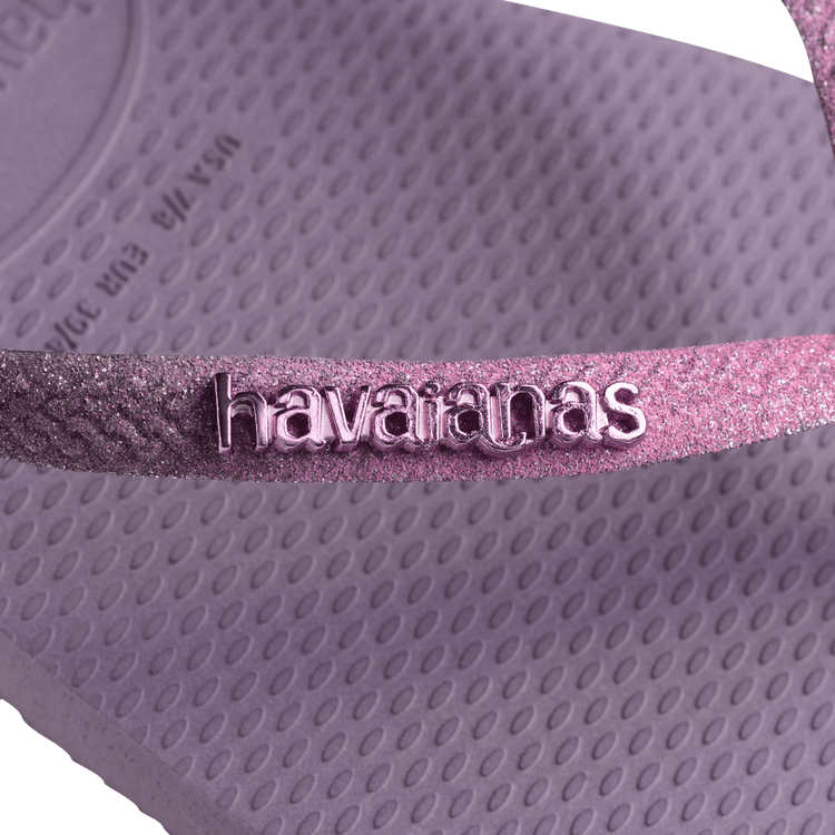 Malve Slim Square Glitter Flip Flops|HAVAIANAS