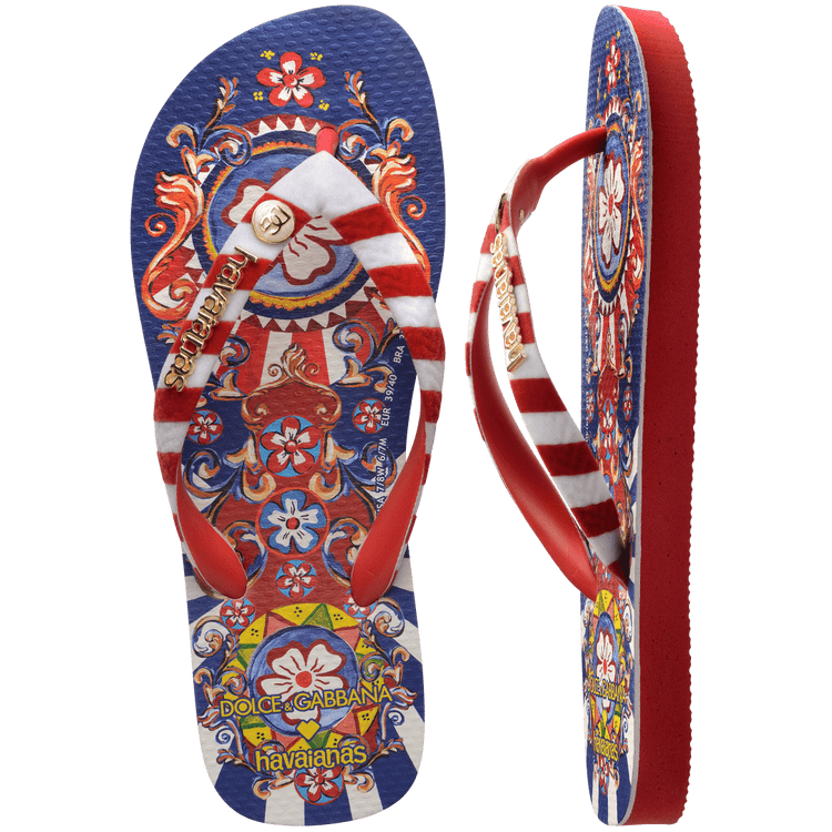 【関税＆送料込み】Dolce & Gabbana Flip-Flops Dolce & Gabbana Gives Havaianas Flip-Flops the Designer